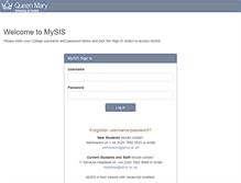 Tablet Screenshot of mysis.qmul.ac.uk