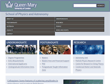 Tablet Screenshot of ph.qmul.ac.uk