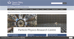 Desktop Screenshot of pprc.qmul.ac.uk