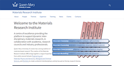 Desktop Screenshot of materials.qmul.ac.uk