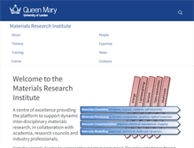 Tablet Screenshot of materials.qmul.ac.uk