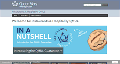Desktop Screenshot of catering.qmul.ac.uk