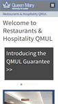 Mobile Screenshot of catering.qmul.ac.uk