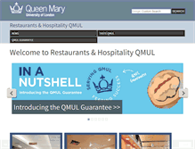 Tablet Screenshot of catering.qmul.ac.uk