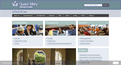 Desktop Screenshot of law.qmul.ac.uk