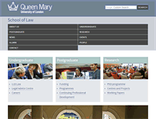 Tablet Screenshot of law.qmul.ac.uk
