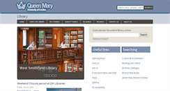 Desktop Screenshot of library.qmul.ac.uk