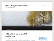 Tablet Screenshot of livemusiclab.eecs.qmul.ac.uk