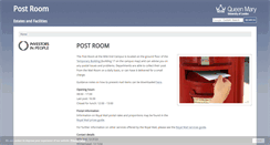Desktop Screenshot of mailroom.qmul.ac.uk