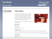 Tablet Screenshot of mailroom.qmul.ac.uk